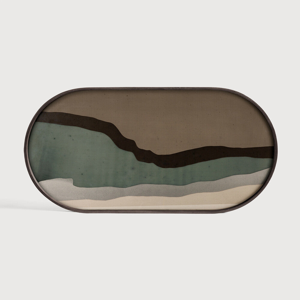 Wabi Sabi Glass Tray 橢圓長方托盤