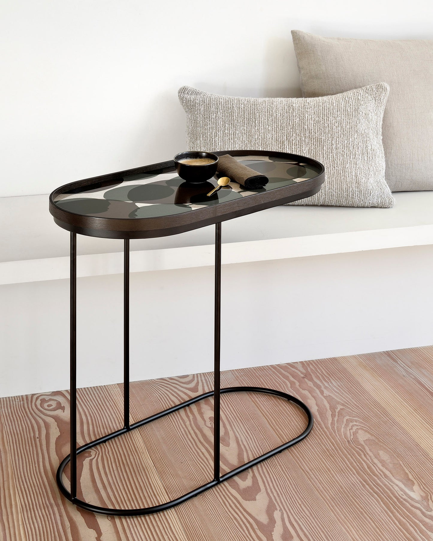 Connected Dots Glass Tray 橢圓長方托盤