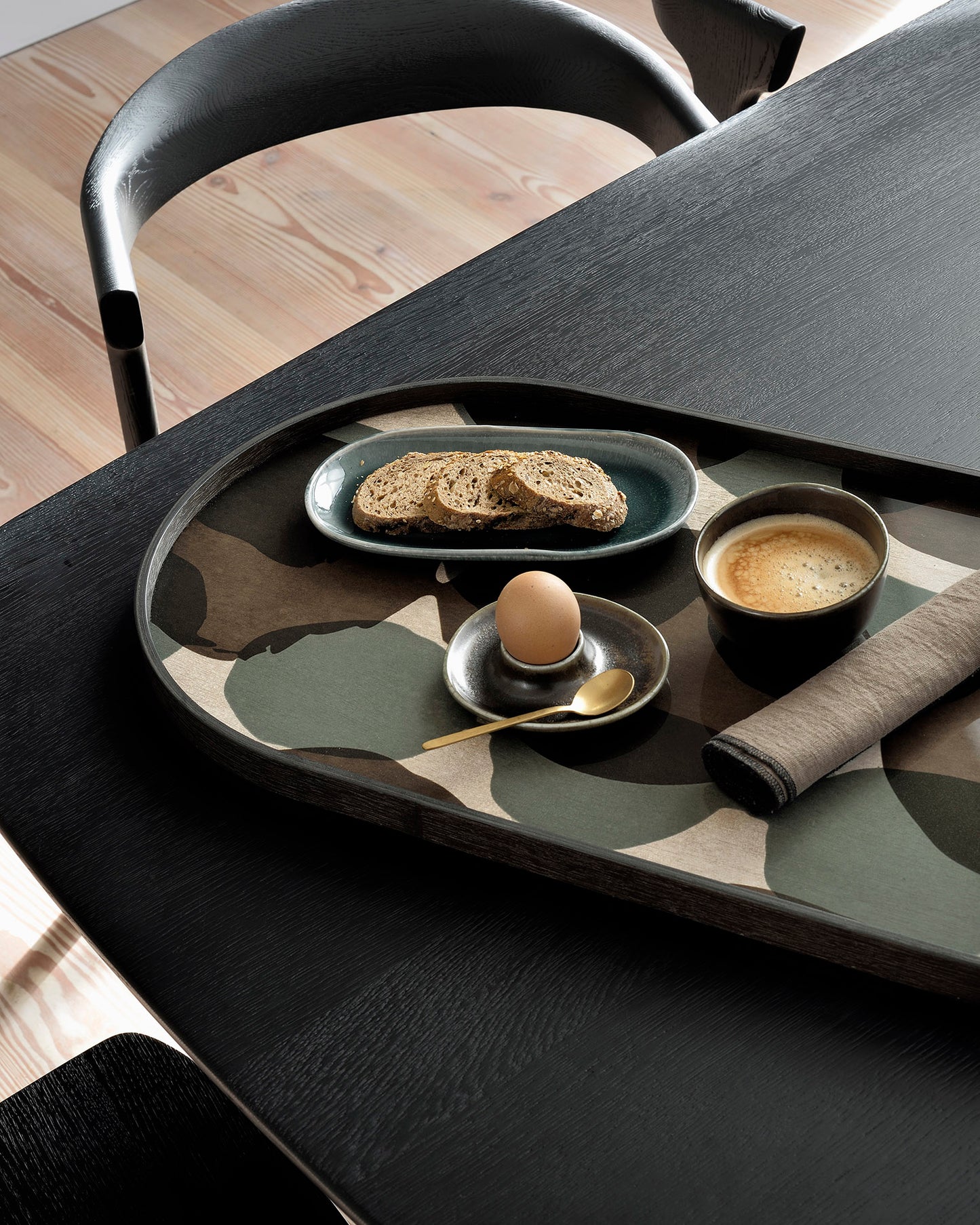 Connected Dots Glass Tray 橢圓長方托盤