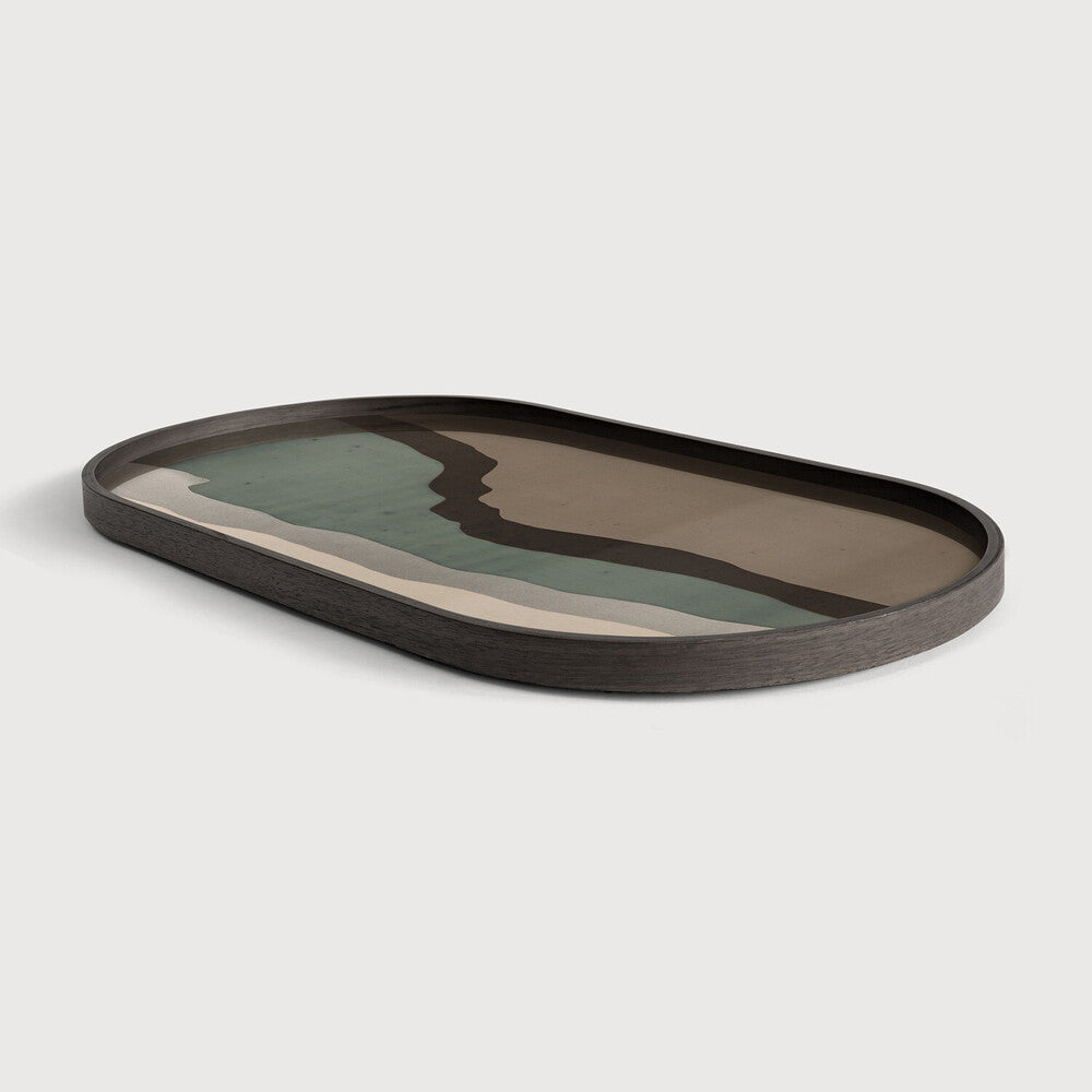 Wabi Sabi Glass Tray 橢圓長方托盤