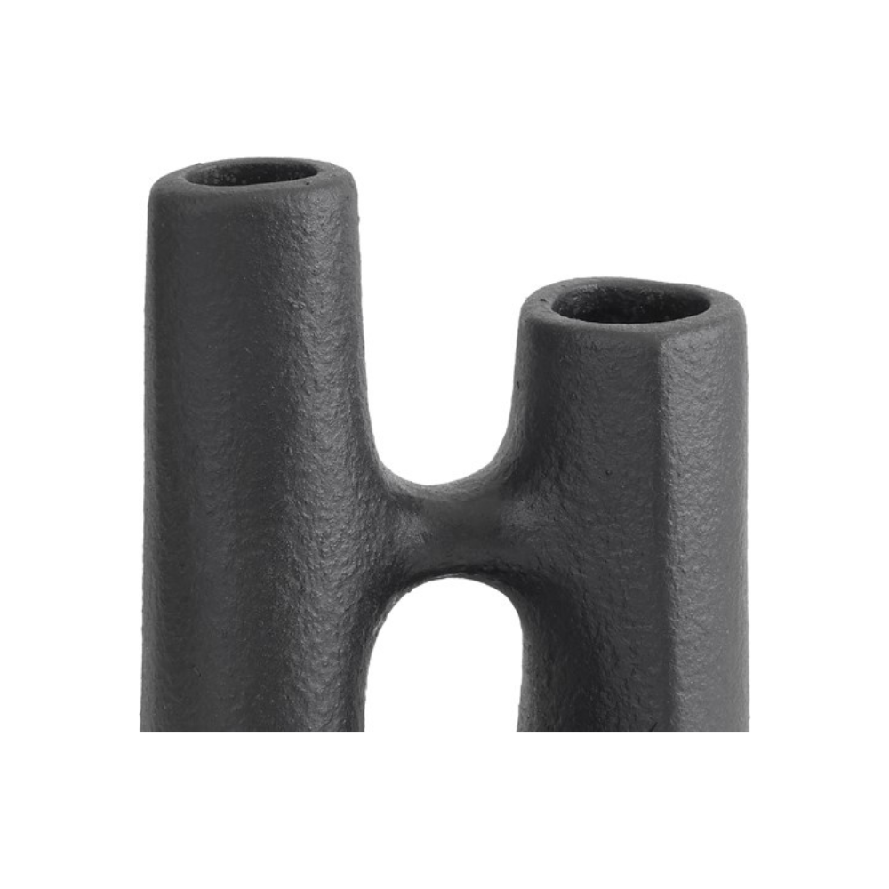 VERSMISSEN Linked 2 Vase Textured Black