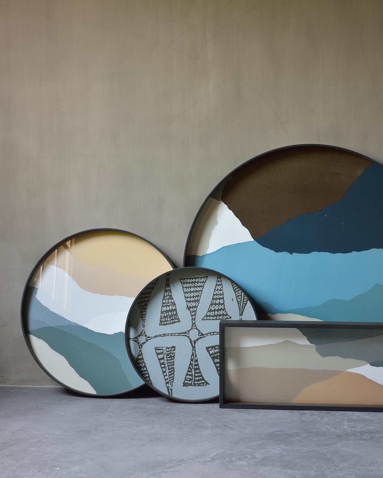 Wabi Sabi glass tray S