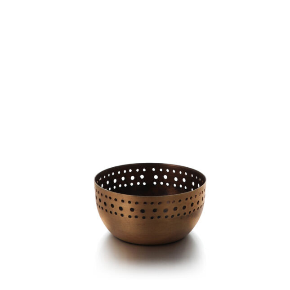 HOUSE DOCTOR Perfo Bowl Antique Brass