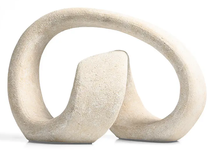 ARTISAN WHITE CERAMIC SCULPTURE