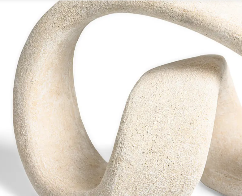 ARTISAN WHITE CERAMIC SCULPTURE