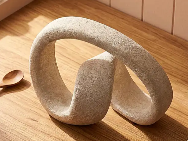 ARTISAN WHITE CERAMIC SCULPTURE