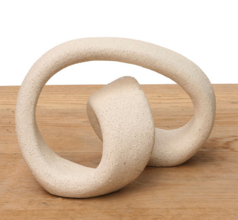 ARTISAN WHITE CERAMIC SCULPTURE
