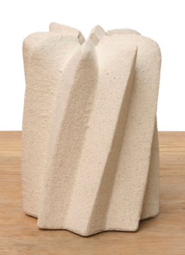 WHITE TURNING CERAMIC VASE