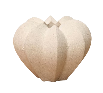 WHITE TURNING CERAMIC VASE