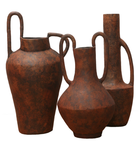 RUSTIC HANDLED ALUMINIUM SCULPTURE