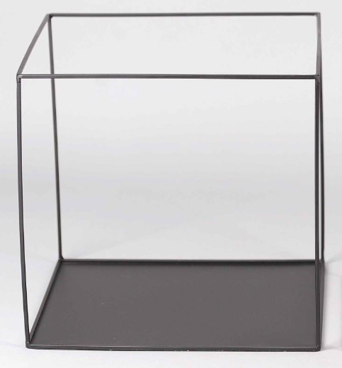 Black Metal Deco Cube