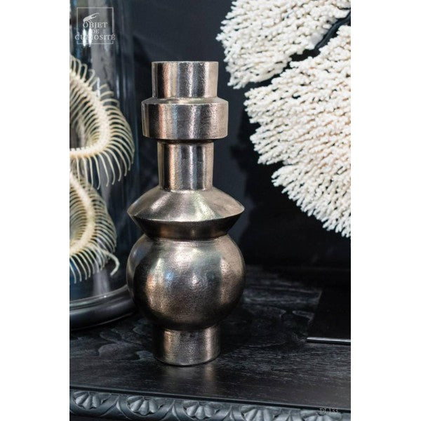 Oxidised industrial primitive vase