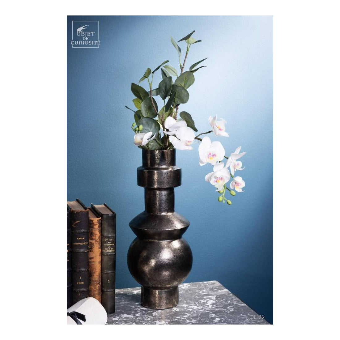 Oxidised industrial primitive vase