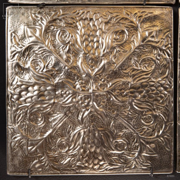 Wall decorative panel nickel antique