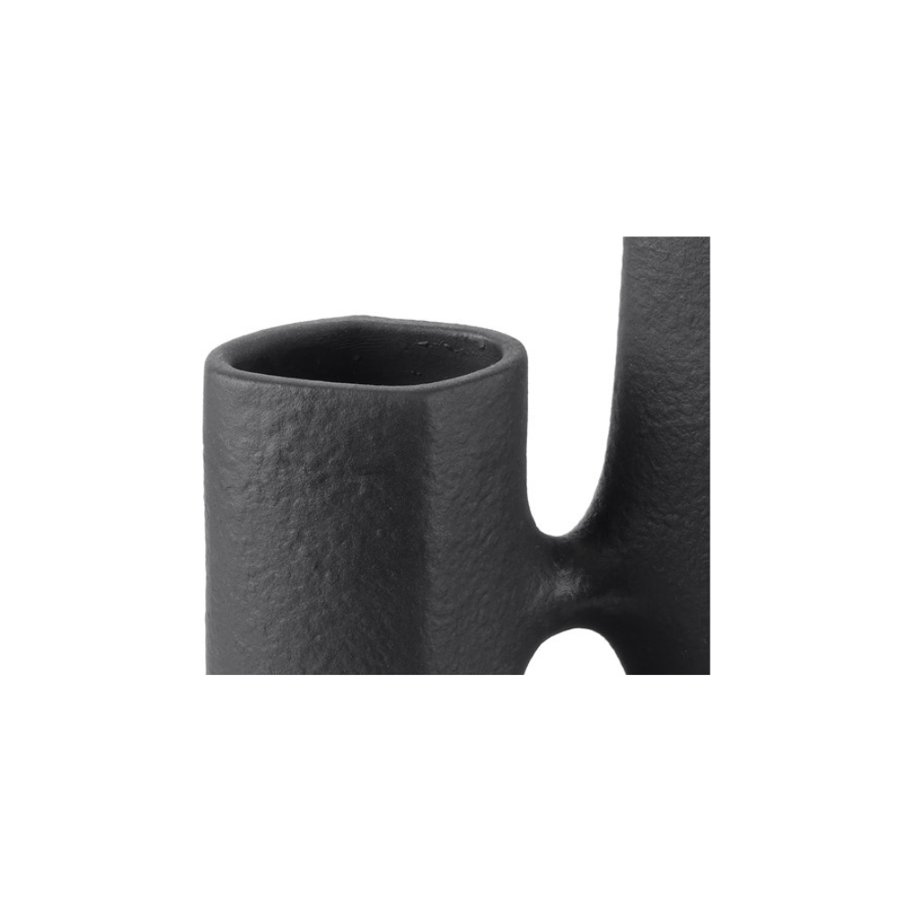 VERSMISSEN Linked 1 Vase Textured Black