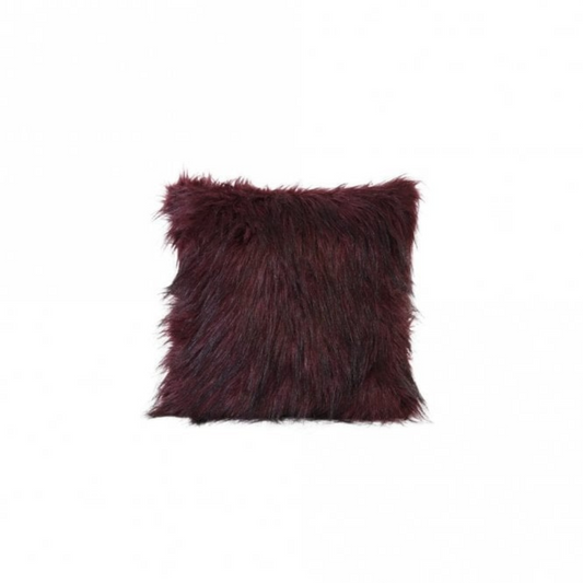 Fluffy Cushion Cover Burgundy